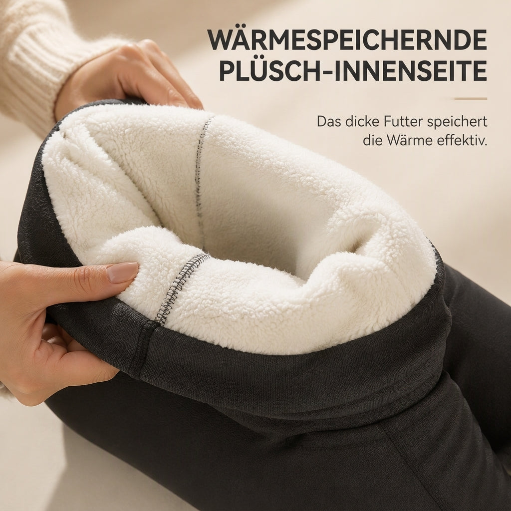 Warme Yoga-Hose für Damen mit hohem Bund