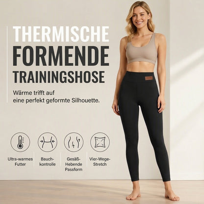 Warme Yoga-Hose für Damen mit hohem Bund