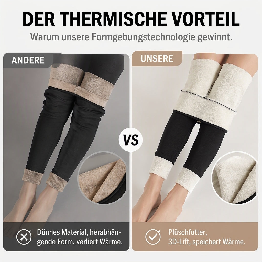 Warme Yoga-Hose für Damen mit hohem Bund