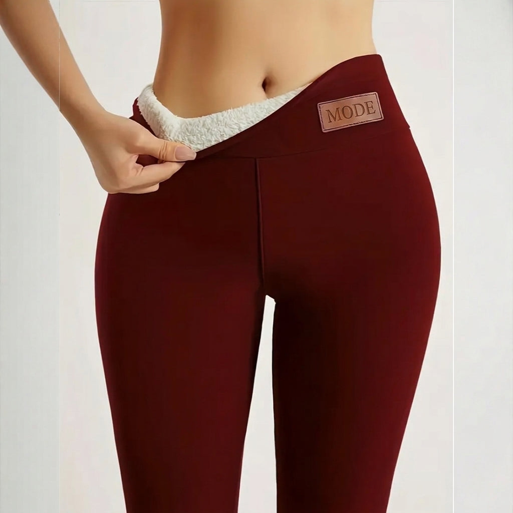 Warme Yoga-Hose für Damen mit hohem Bund