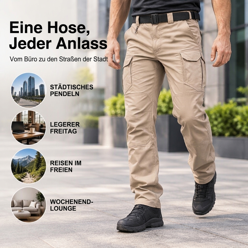 Herzliche Cargo-Hosen für Herren mit mehreren Taschen und langlebiger Qualität
