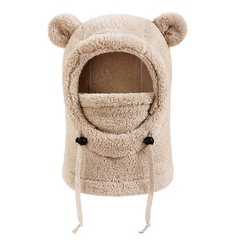 🎅🌲3-in-1 Kinder Wintermütze mit Bärenohren (Mütze, Schal & Gesichtsmaske)🎁