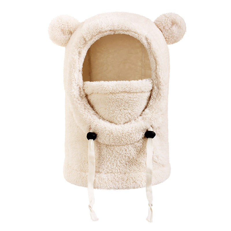 🎅🌲3-in-1 Kinder Wintermütze mit Bärenohren (Mütze, Schal & Gesichtsmaske)🎁