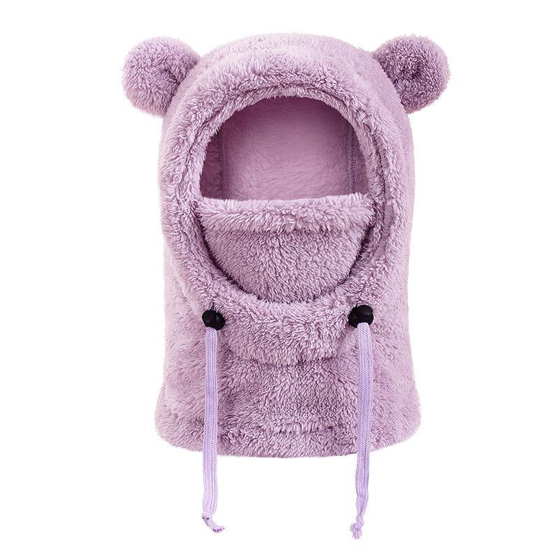 🎅🌲3-in-1 Kinder Wintermütze mit Bärenohren (Mütze, Schal & Gesichtsmaske)🎁