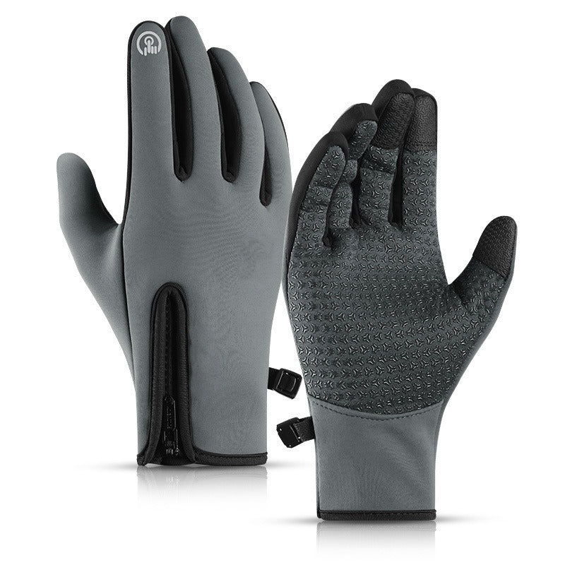 Gants de cyclisme thermiques d'hiver avec doigts compatibles écran tactile