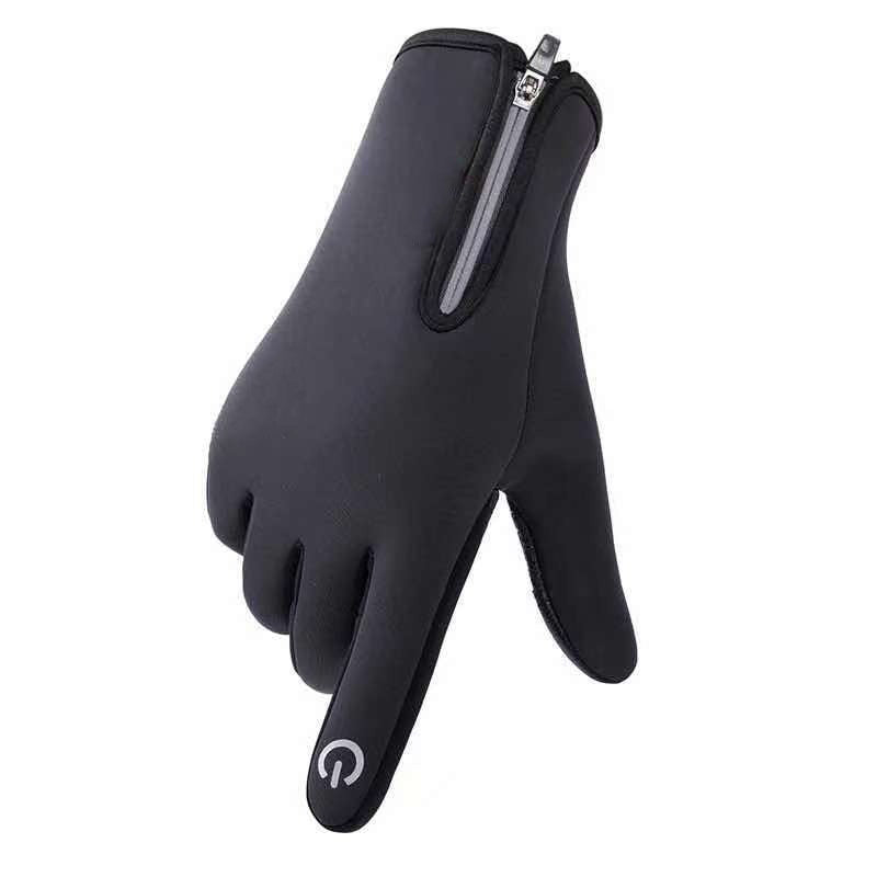 Gants de cyclisme thermiques d'hiver avec doigts compatibles écran tactile