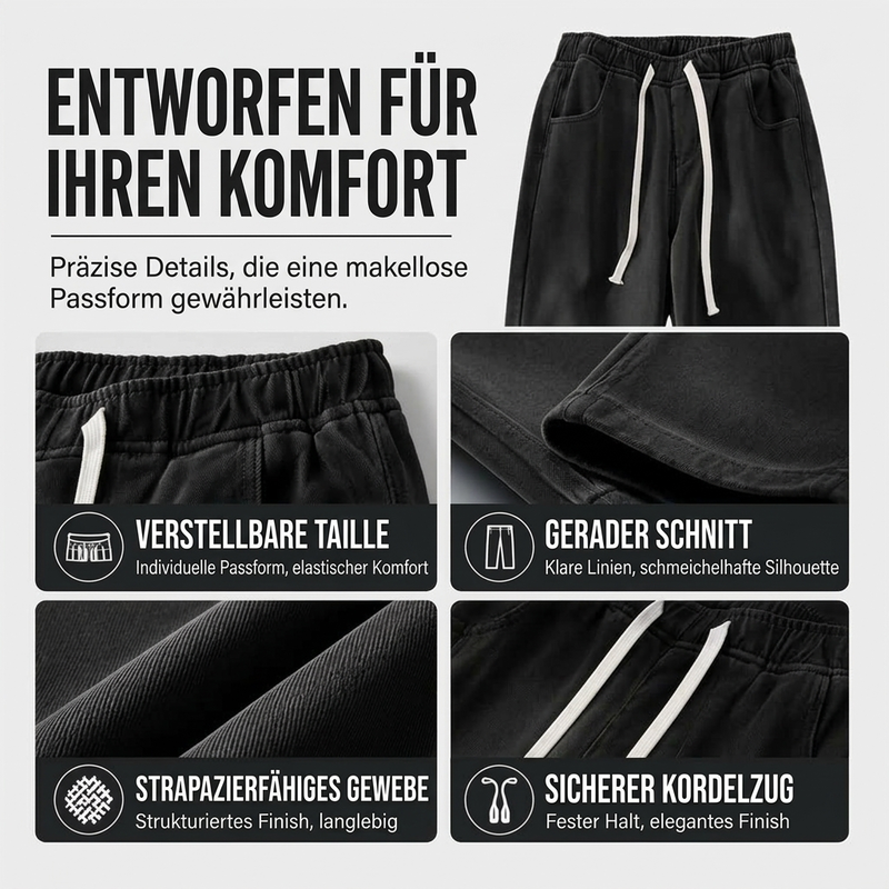 Wärmegefütterte geradbeinige Denim-Jeans für Damen