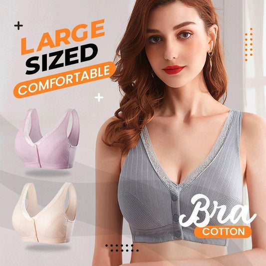 Wygodny biustonosz plus size z bawełny